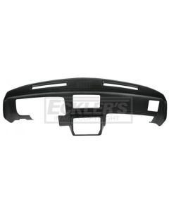 1978-1980 El Camino Molded Dash Pad Outer Shell, Full Cover, With Center Speaker Cut-Out, Black