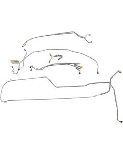 El Camino Full Brake Line Set, Manual Drum, OE Steel, 1969-1972