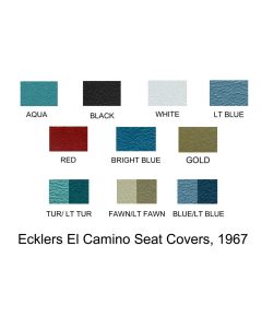 El Camino Distinctive Industries Seat Cover, Split Bench, 1967
