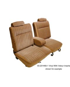 El Camino Seat Cover, Bench, Split Back, With Center Armrest & Headrests, Vinyl, 1981-1987	
