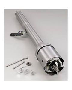1964-1965 El Camino Ididit Steering Column, Tilt, Brushed Aluminum, For Cars With Floor Shifters