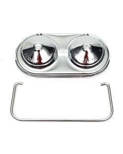 El Camino Master Cylinder Cover, Single Clip, 5" x 2-3/8", 1964-1972