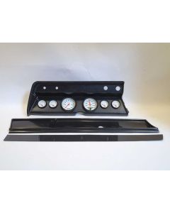 El Camino - Instrument Cluster Panel, Carbon Fiber Finish, With Phantom Gauges, 1966