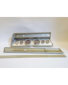 El Camino - Instrument Cluster Panel, Aluminum Finish, With Sport Comp Gauges, 1966
