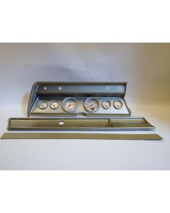 El Camino - Instrument Cluster Panel, Aluminum Finish, With Ultra-Lite Gauges, 1967
