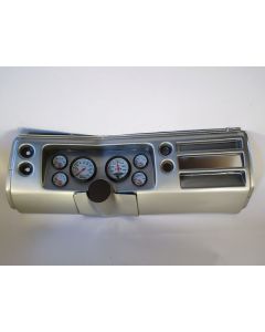 El Camino -Instrument Cluster Panel, Aluminum Finish, With Phantom Gauges, 1968
