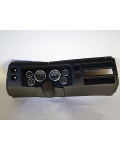 El Camino -  Instrument Cluster Panel, Black Finish, With Carbon Fiber Series Gauges, 1968
