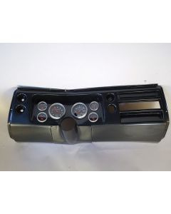 El Camino -  Instrument Cluster Panel, Carbon Fiber Finish, With Sport Comp Gauges, 1968
