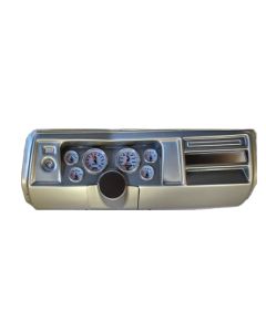 El Camino Instrument Cluster Panel, Carbon Fiber Finish, With Sport Comp Gauges, 1969