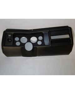 El Camino -Instrument Cluster Panel, Black Finish, With Pre-Cut Holes, 1969
