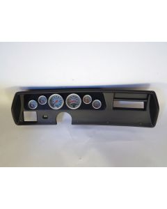 El Camino -  Instrument Cluster Panel, Super Sport (SS) Style, Black Finish, With Ultra-Lite Gauges, 1970-1972
