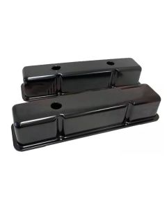Chevy Small Block Valve Covers, Tall Style, Black, 1958-1986