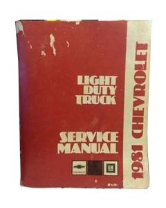 El Camino Shop Manual, 1981