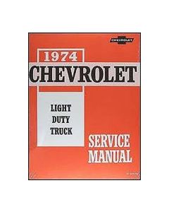 El Camino Shop Manual Supplement, 1974