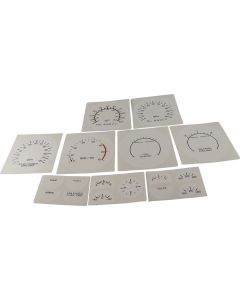 1973-1977 El Camino White Face Gauge Overlay