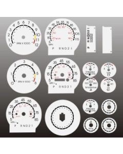 White Face Gauges Instrument Cluster Overlay,Chevrolet® Monte Carlo/El Camino,1986..1988