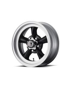 American Racing Torq-Thrust D Black W/ Machined Lip Wheel, 15X10