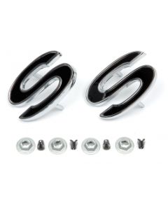 SS Fender Emblem, Black, 69-72