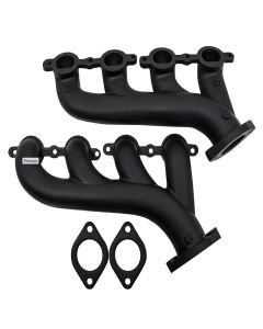 GM LS Engine Swap Exhaust Manifolds, Black