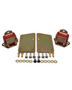 LS Conversion Engine Mounts, Tall Style, Red

