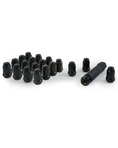 1959-1981 El Camino Gorilla 7/16 Small Diameter Lug nut Kit,20 lugs,Black