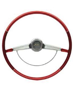 Full Size Chevy Steering Wheel, Red, Impala, 1965-1966