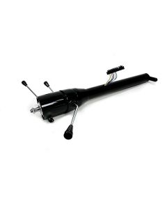 Full Size Chevy Steering Column, Tilt, Column Shift, Black Powder Coated, ididit, 1965-1966