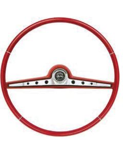 Full Size Chevy Steering Wheel, Red, Impala, 1962
