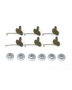 Full Size Chevy T-Bolt Clip & Nut Kit, 1958-1972