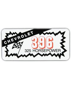 Full Size Chevy Valve-Cover Decal, 396ci/325hp Turbo-Fire, 1965-1972