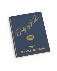Full Size Chevy Service Manual, Body By Fisher, 1966