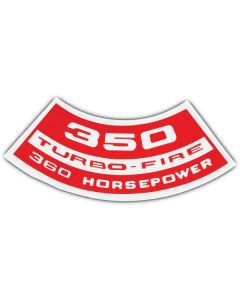 1965-1972 Chevy Truck  350/360HP Turbo Fire Air Cleaner Decal