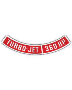 Full Size Chevy Air Cleaner Decal 396ci/360hp Turbo-Jet