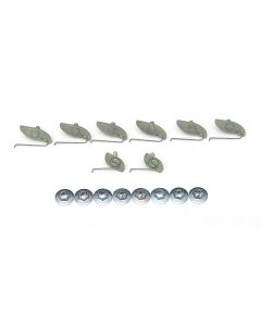 Full Size Chevy Trunk Cove Clip Set, 1962