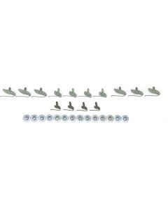 Full Size Chevy Side "Pitch Fork" Molding Clip Set, Impala,1958