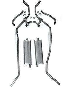 1958 Chevy Dual Exhaust System Stainless Steel 348ci
