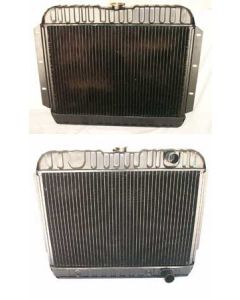 Full Size Chevy 4-Core Radiator, For Cars With Manual Transmission, 283ci, 1961