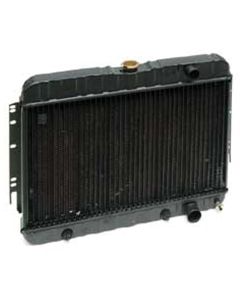 Full Size Chevy 3-Core Radiator, With Manual Transmission, 6-Cylinder,1964
