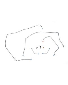 Full Size Chevy Front Brake Line Set, Manual, With Dual Master Cylinder, Use With Adjustable Style Proportioning Valve,1958-1964