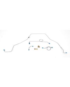 Full Size Chevy Brake Line Set, Front, Manual, With Dual Master Cylinder, 1965-1968