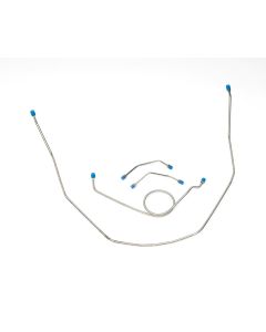Full Size Chevy Front Brake Line Set, Non-Power, Stainless Steel, 1959-1961
