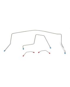 Full Size Chevy Front Brake Line Set, Power, Stainless Steel, 1962-1964