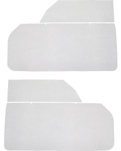 Full Size Chevy Door & Rear Quarter Panel Mylar Water Shields, 2-Door Hardtop, 1961