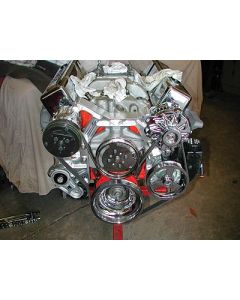 1958-1972 Chevy Serpentine Drive System Small Block With Power Steering Bright Finish Package FrontRunner Vintage Air