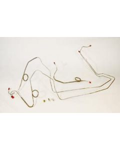Full Size Chevy Front Prebent Brake Line Set, For Drop Spindle Kit, CPP, 1958-1964