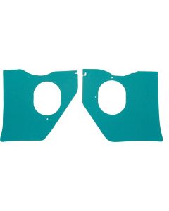 Full Size Chevy Kick Panels, For Cars Without Air Conditioning, Light Aqua, 1961-1962