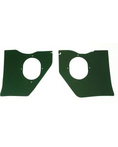 Full Size Chevy Kick Panels, For Cars Without Air Conditioning, Dark Green, 1961-1962