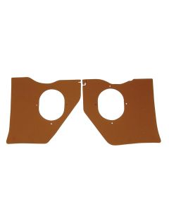 Full Size Chevy Kick Panels, For Cars Without Air Conditioning, Saddle, 1961-1962