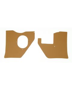 Full Size Chevy Kick Panels Saddle, For Cars With Air Conditioning, Saddle, 1961-1962