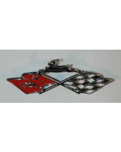 61-62 Shift Plate Cross Flags (Ss) Dash & Rear Speaker Cross Flags